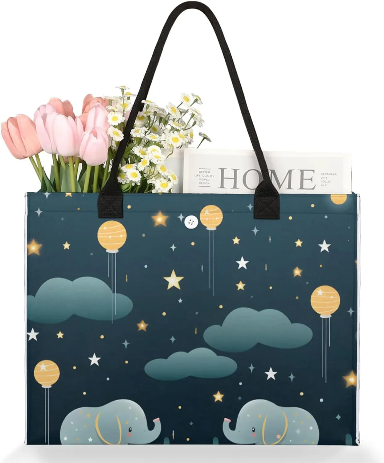 Tote Bag for Women Reusable Canvas Shoulder Bag