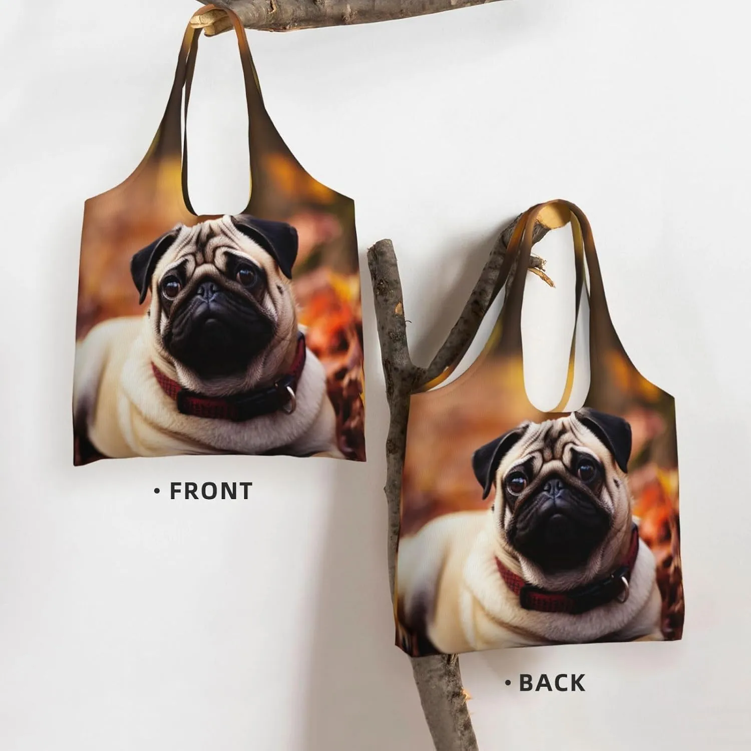 Tote Bag for Women Reusable Grocery Bag Canvas Shopping Bag Fall Maple Leaf Handbag Foldable Shoulder Bag
