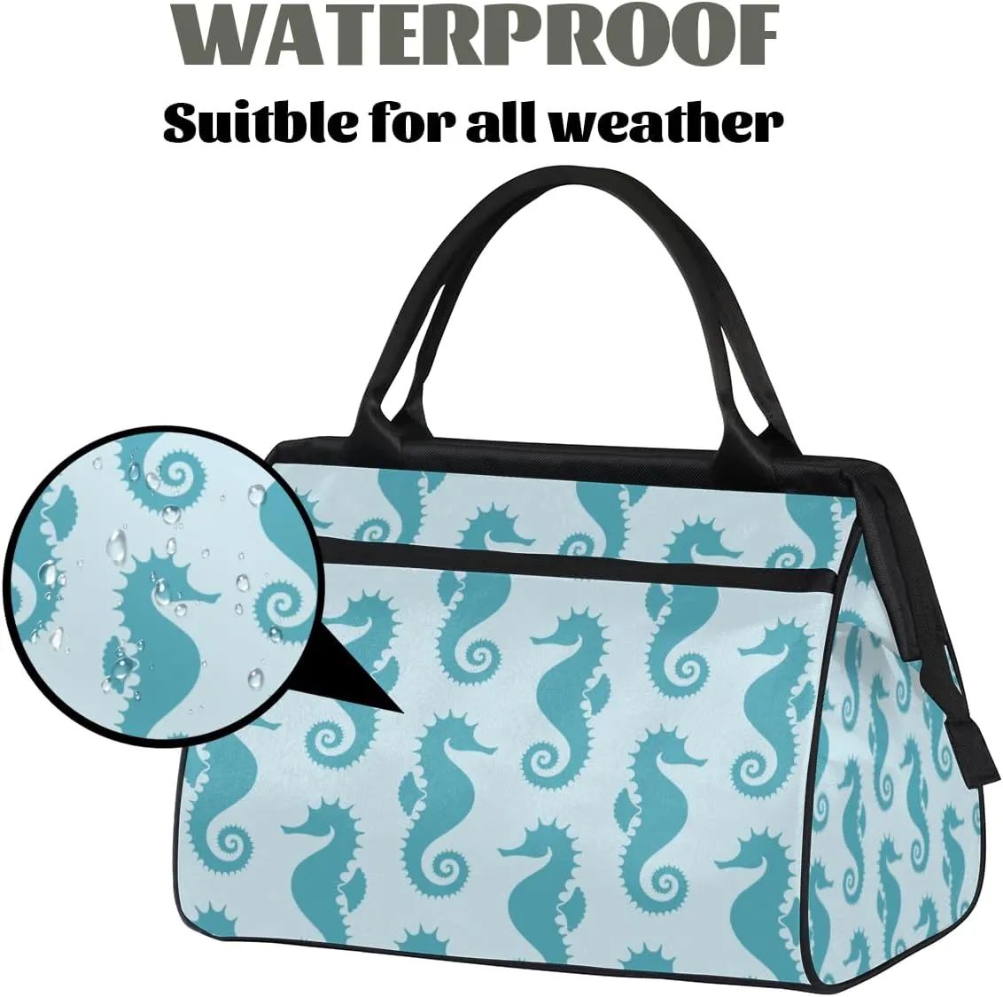 Tote Bag for Women with Zipper, Travel Large Shoulder Bag Handbag for Work, Gym