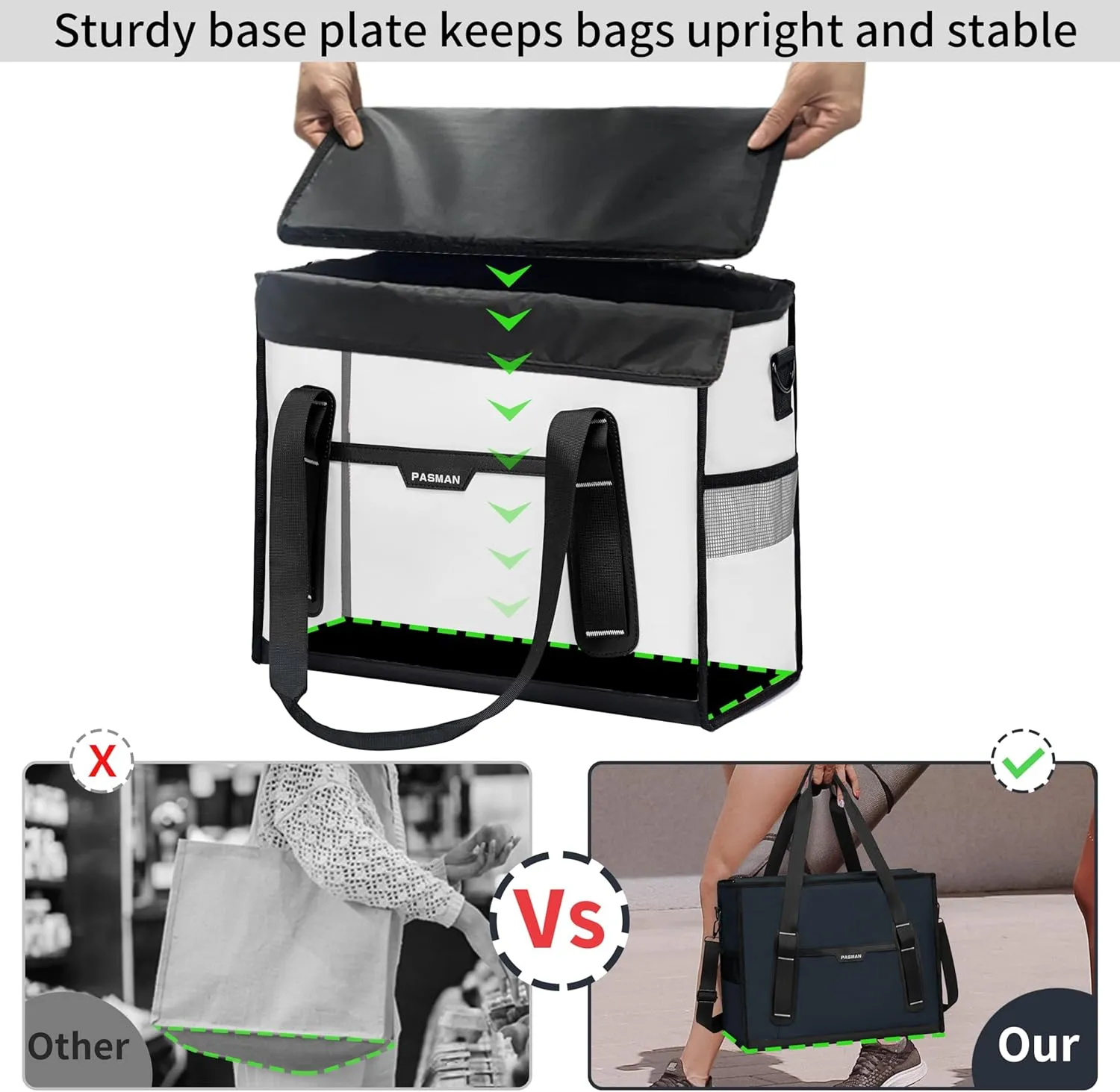 Tote Bag for Women,Utility Large Work Tote Bag with Reinforced Pockets, Waterproof Nurse Bag,for Travel,Teacher