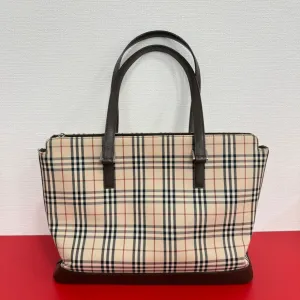 Tote Bag Leather Novacheck Burberry FM0025 Only a few left Customer favorite Beige Canvas
