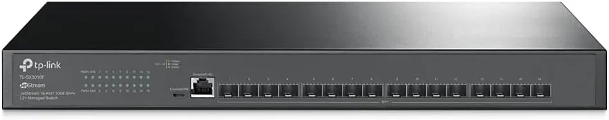 TP-Link TL-SX3016F | 16 Port 10G SFP  Enterprise Level Switch | L2  Smart Managed | Omada SDN Integrated | IPv6 | Static Routing | L2/L3/L4 QoS, IGMP & LAG | 5 Year Manufacturer Warranty