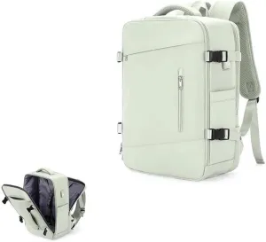 Travel backpack 17-inch Laptop Backpack for Work and Travel, Large Capacity, USB Charger Port, Anti-Theft Design (Mint Green)