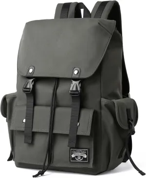 Travel Backpack For Men with 17.3 Inch Laptop Compartment Tech Backpack Waterproof for College Casual Work Outdoor Rucksack Green