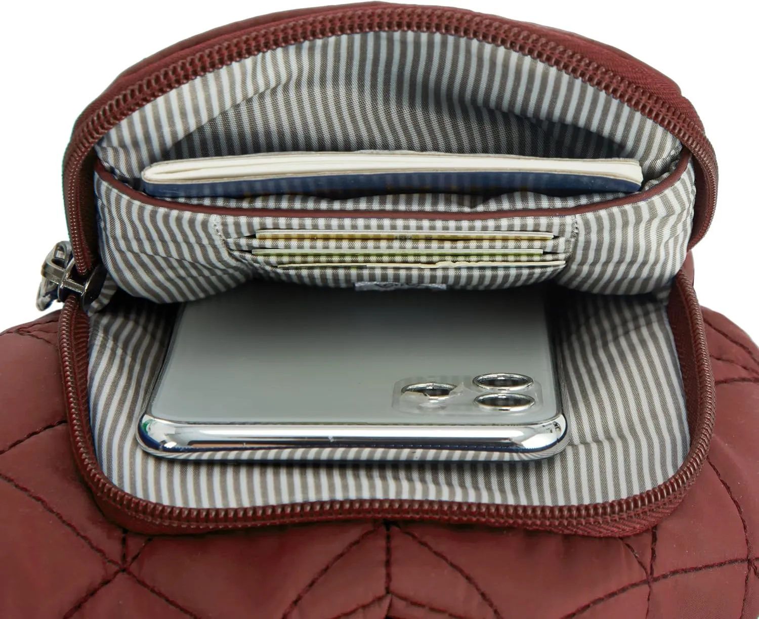 Travelon Anti-Theft Boho Insulated Water Bottle Tote