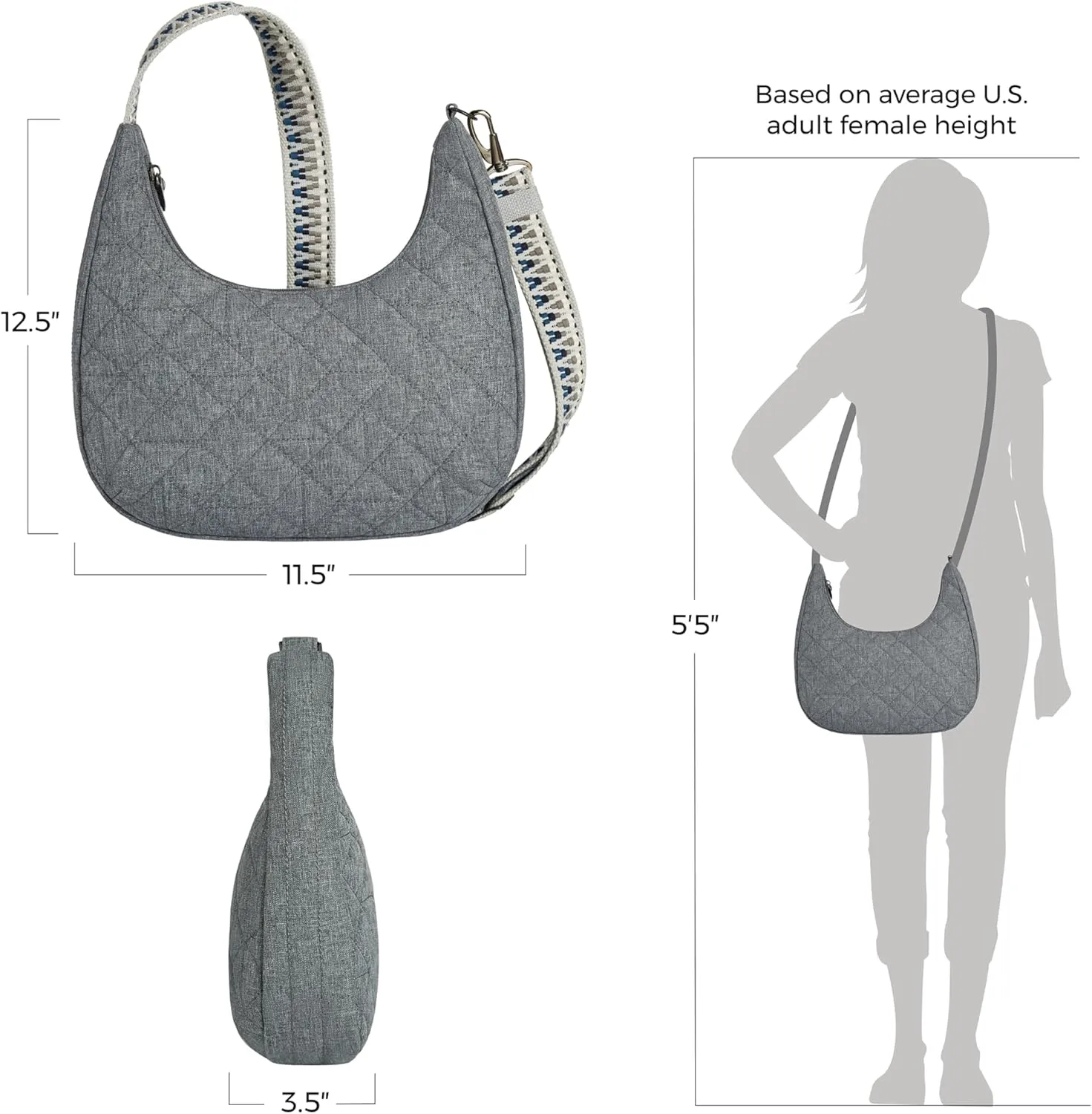 Travelon Anti-Theft Boho Slouchy Crossbody