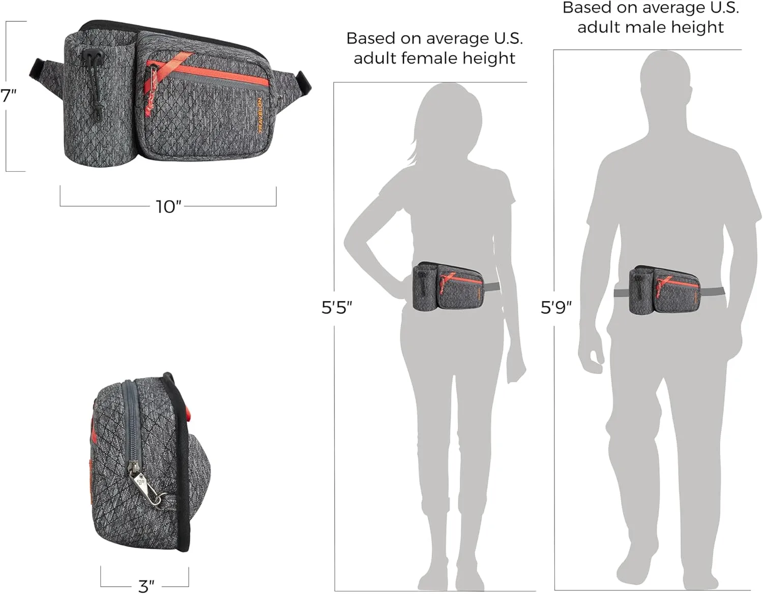 Travelon Anti-Theft Greenlander Hip Pack
