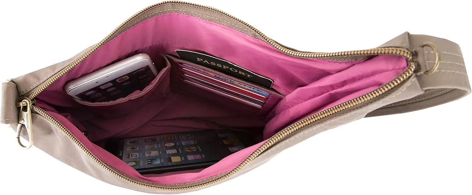 Travelon Anti-Theft Signature 3 Compartment Crossbody Bag