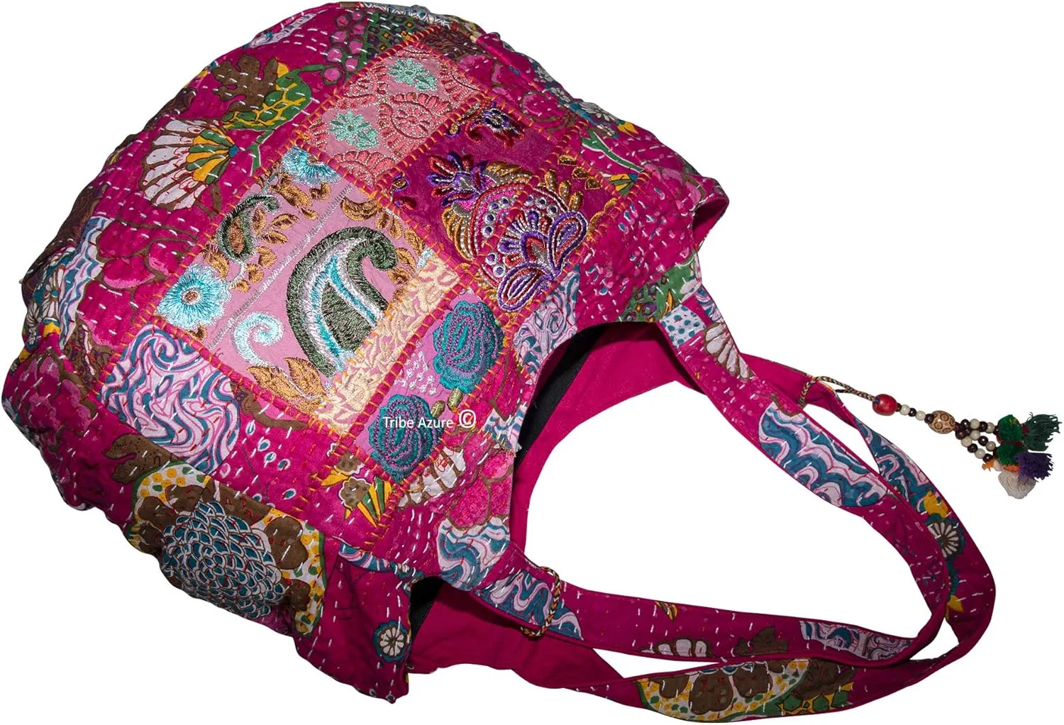 Tribe Azure Fair Trade Women's Cotton Shoulder-Handbags