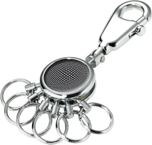 Troika Black Vision Keyring, 9 cm, Multicolour (Schwarz Weiß), Multicolour (Schwarz Weiß), 9 centimeters, Keyring