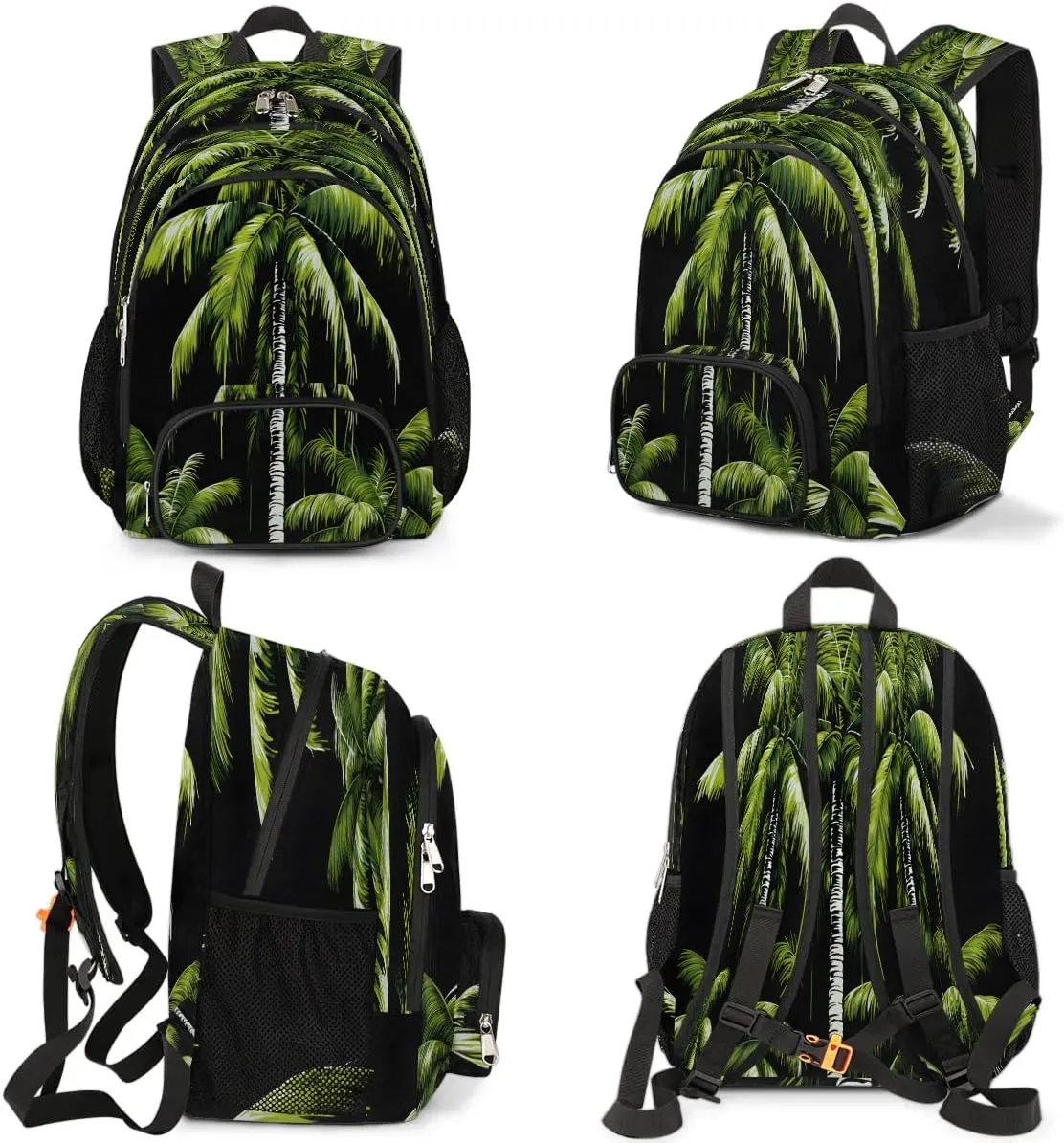 Tropical Plants Beach Palm Trees Backpack for Women Men Laptop Backpack Work Bag Travel Hiking Camping Casual Daypack