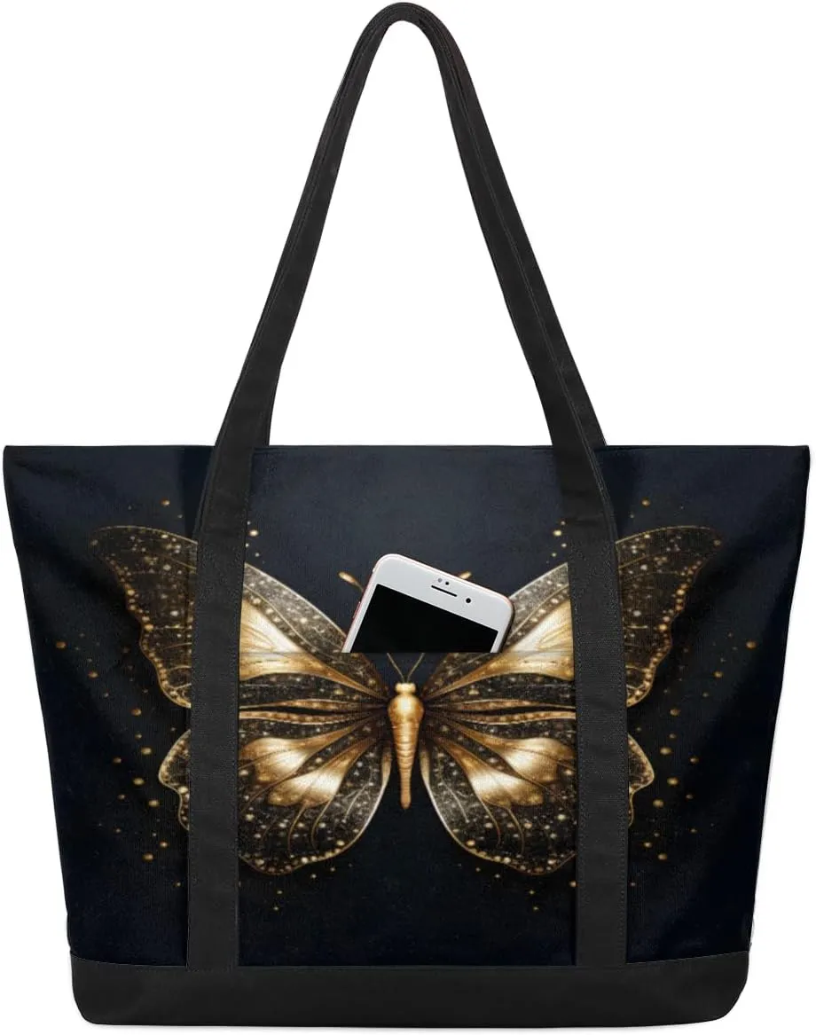 TropicalLife Laptop Tote Bag for Women 14 Inch Shoulder Handbag with Zipper Sports Gym Yoga Bag Work Travel Computer Bag