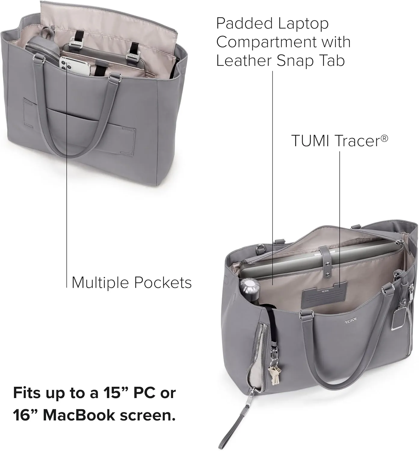 TUMI - Voyageur Valetta Tote - Women's Modern Carryall Bag, Lightweight, Functional Purse for Everyday, Business or Travel