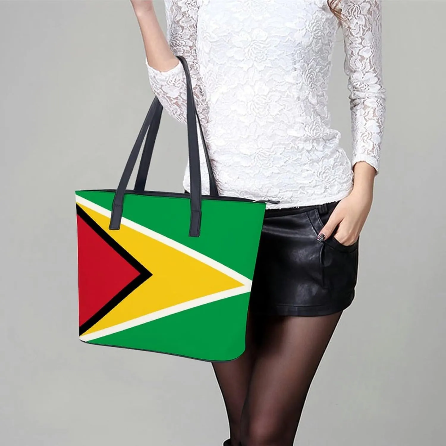 Unique New Zealand Flag Large Handbag Women Leather Ideal for Work and Leisure