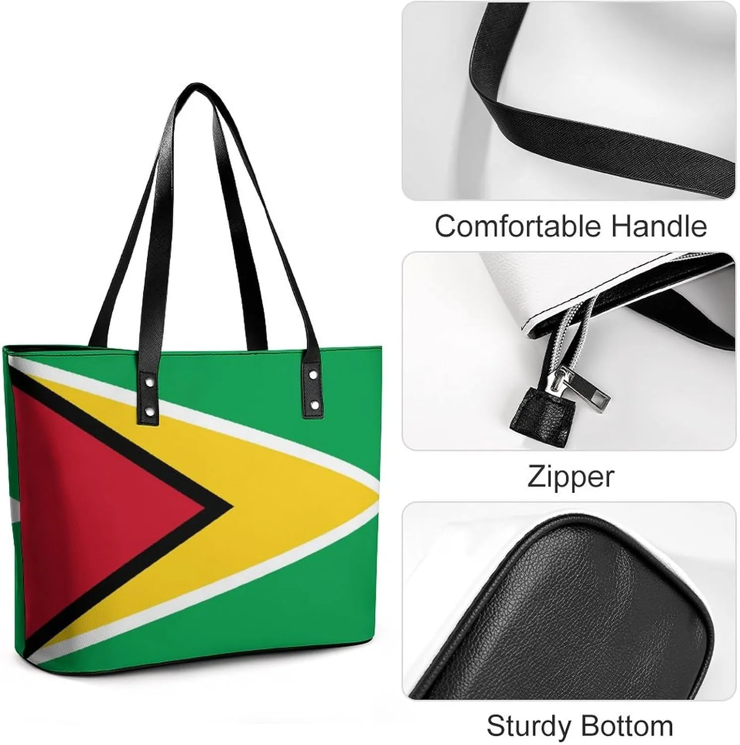 Unique New Zealand Flag Large Handbag Women Leather Ideal for Work and Leisure