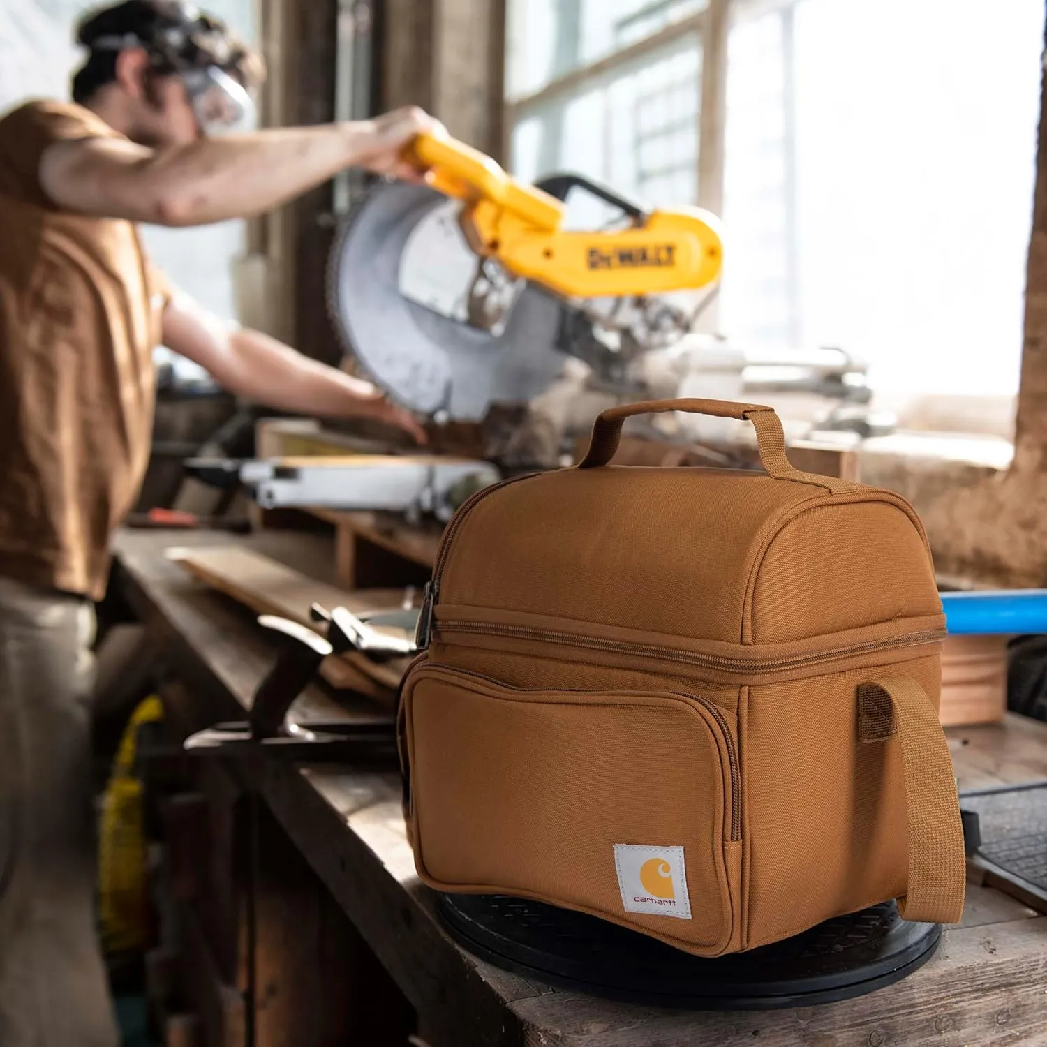 UnisexAdult Dual Compartment Lunch Cooler