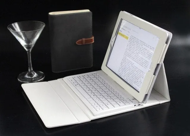 Universal Case with Bluetooth Wireless Silicone Keyboard Cover for iPad MINI 1/2/3 Flip Flexible Stand Cover