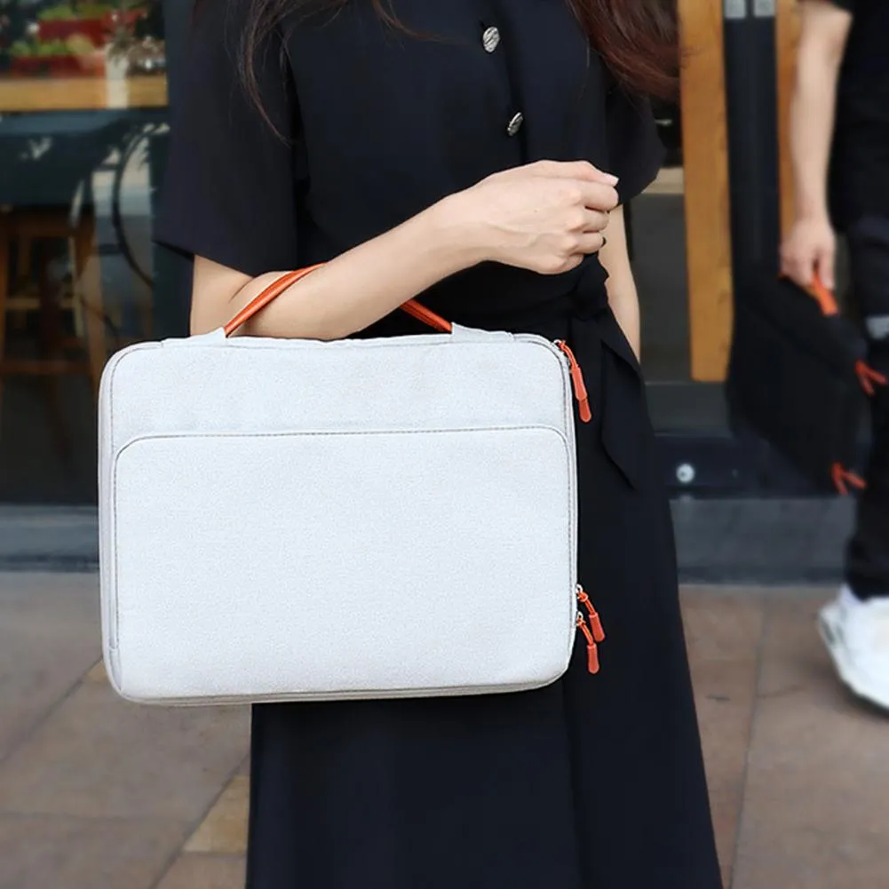 Universal Laptop Handbag 13/13 3/14 1 15 4 Inches Notebook Sleeve for Macbook Double Zipper Computer Carrying Bag Briefcase