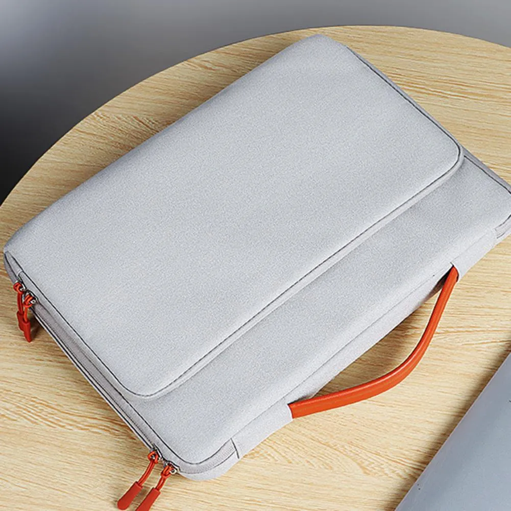 Universal Laptop Handbag 13/13 3/14 1 15 4 Inches Notebook Sleeve for Macbook Double Zipper Computer Carrying Bag Briefcase
