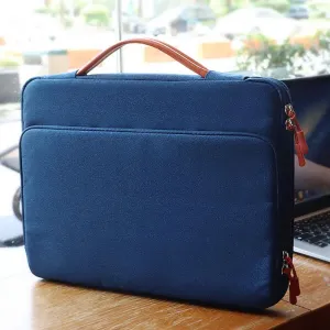 Universal Laptop Handbag 13/13 3/14 1 15 4 Inches Notebook Sleeve for Macbook Double Zipper Computer Carrying Bag Briefcase