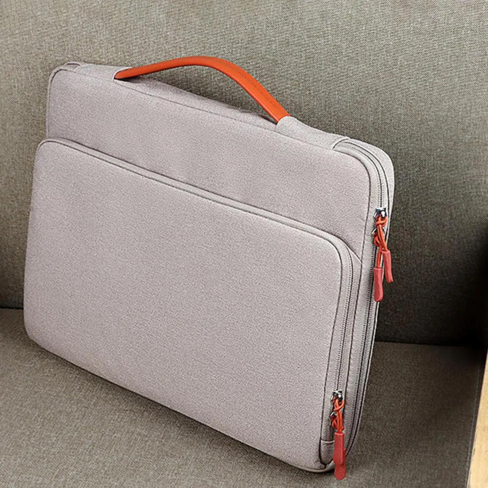 Universal Laptop Handbag 13/13 3/14 1 15 4 Inches Notebook Sleeve for Macbook Double Zipper Computer Carrying Bag Briefcase