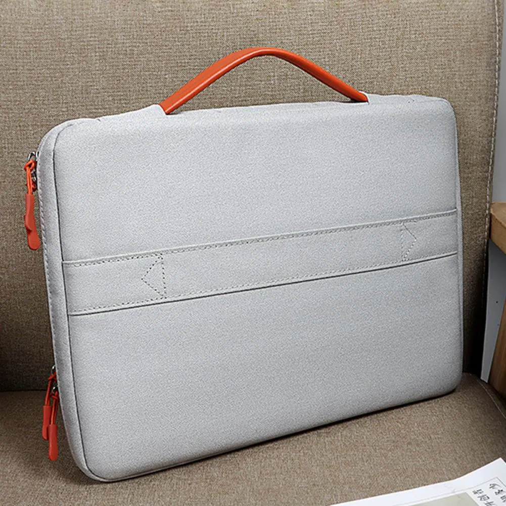 Universal Laptop Handbag 13/13 3/14 1 15 4 Inches Notebook Sleeve for Macbook Double Zipper Computer Carrying Bag Briefcase