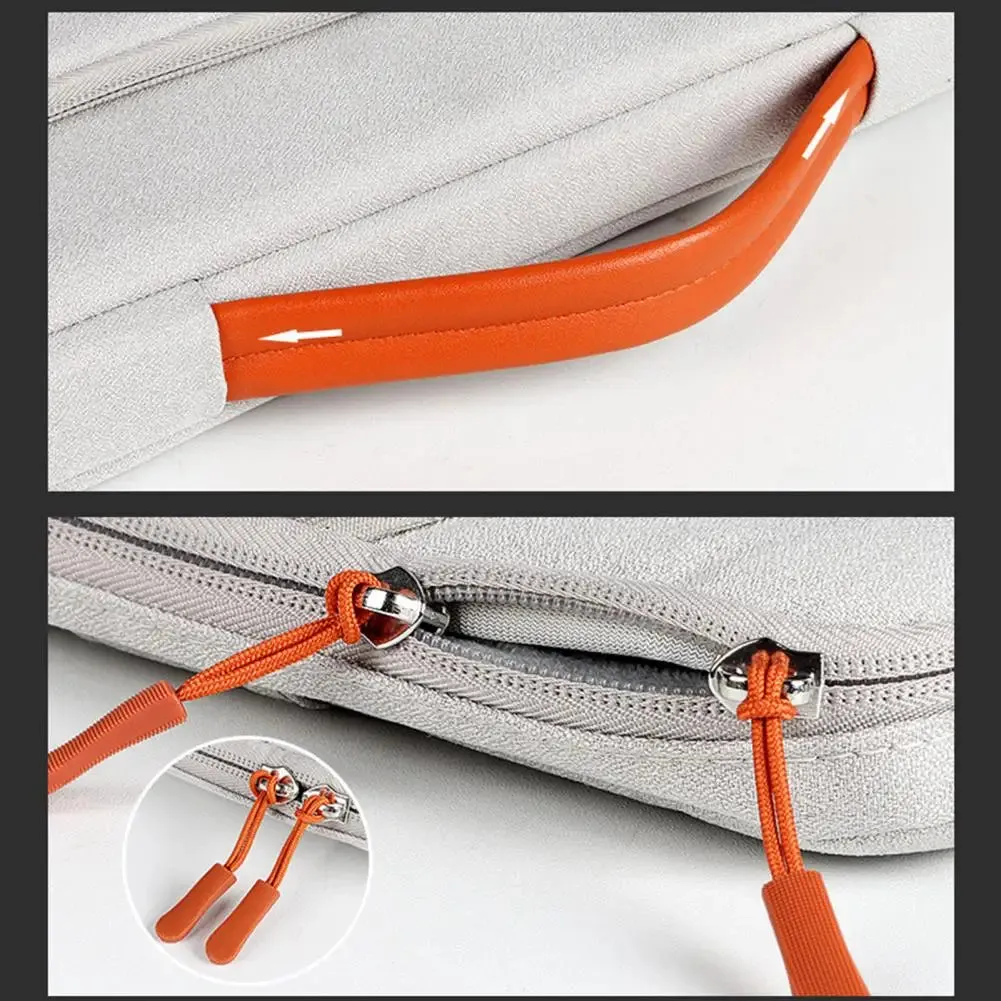 Universal Laptop Handbag 13/13 3/14 1 15 4 Inches Notebook Sleeve for Macbook Double Zipper Computer Carrying Bag Briefcase