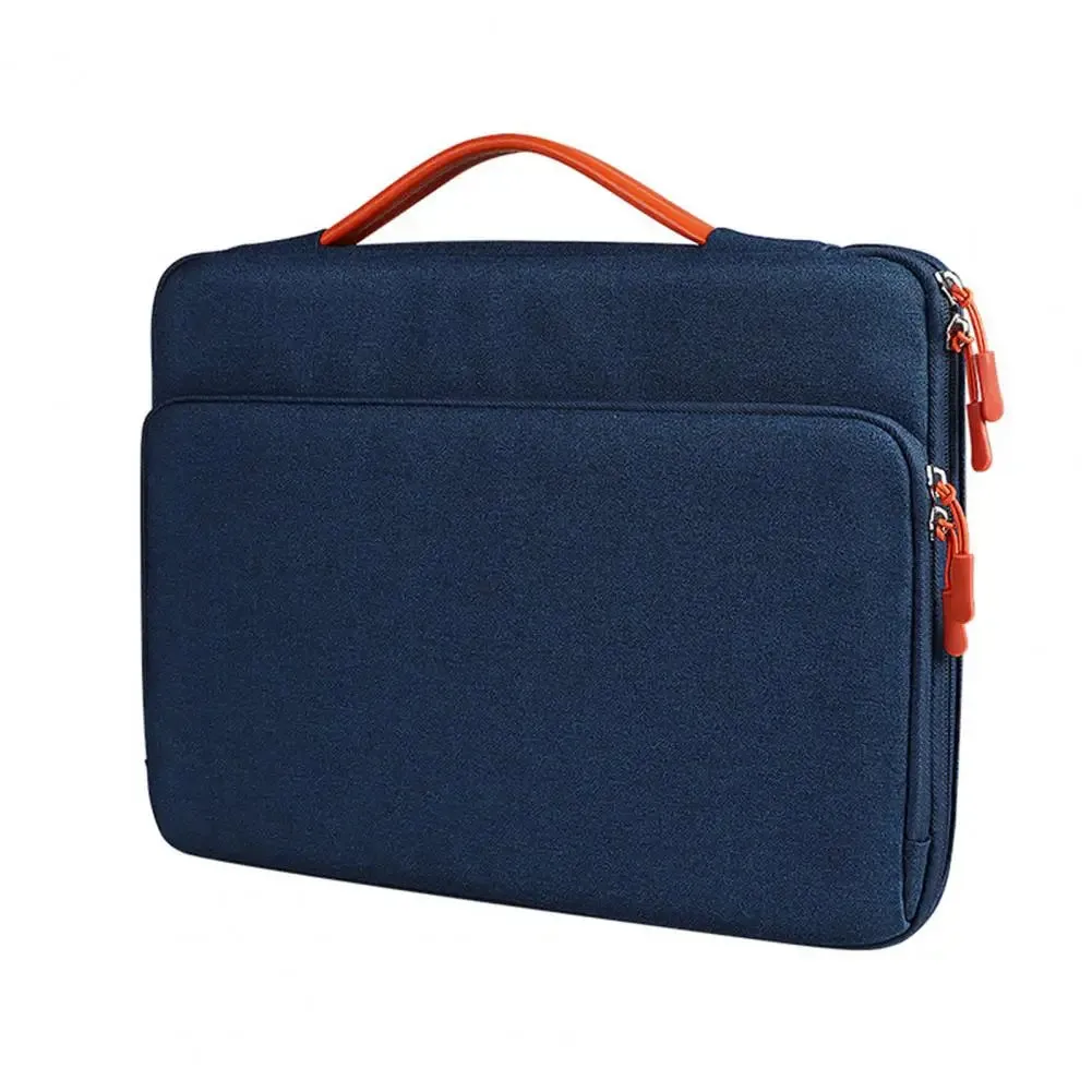 Universal Laptop Handbag 13/13 3/14 1 15 4 Inches Notebook Sleeve for Macbook Double Zipper Computer Carrying Bag Briefcase