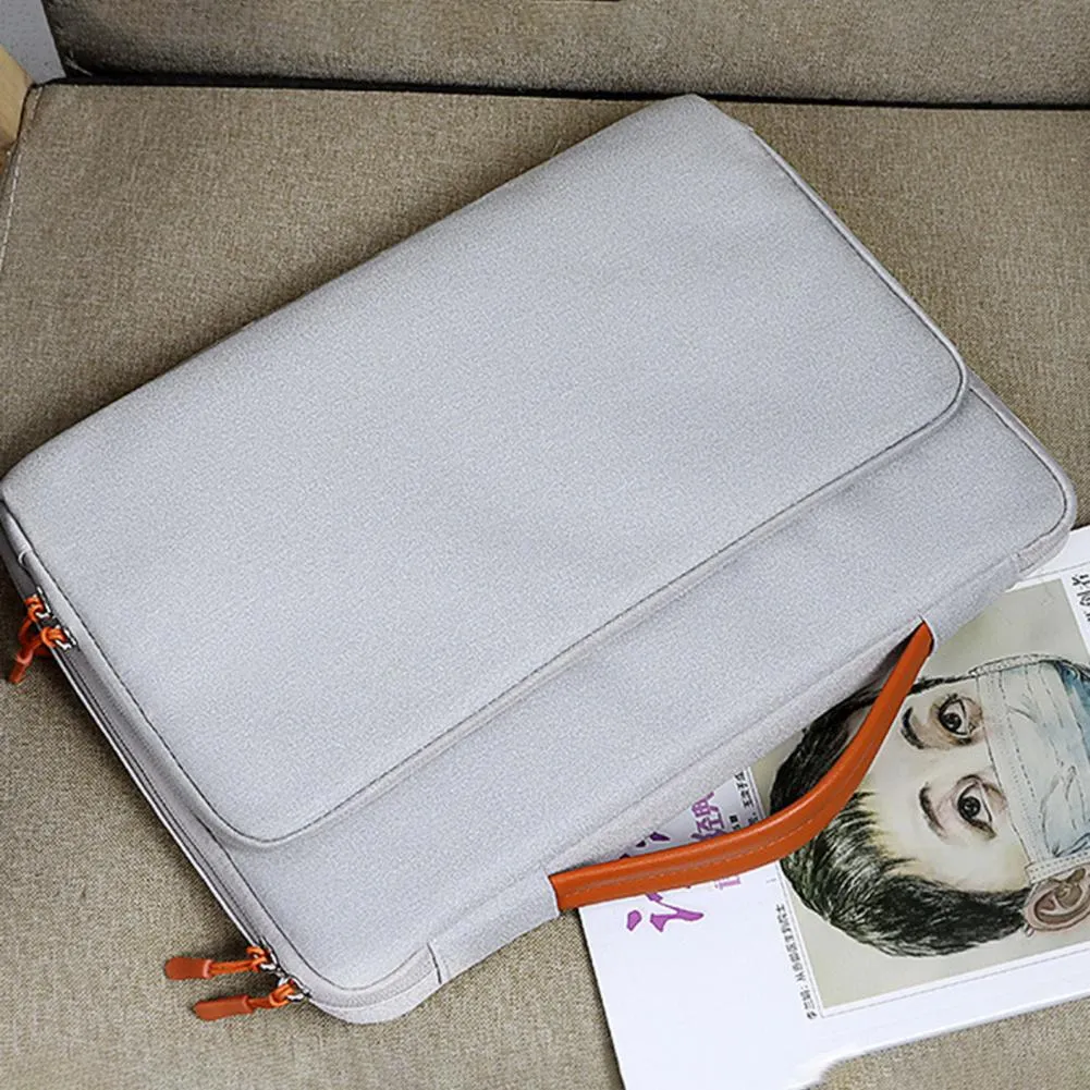 Universal Laptop Handbag 13/13 3/14 1 15 4 Inches Notebook Sleeve for Macbook Double Zipper Computer Carrying Bag Briefcase