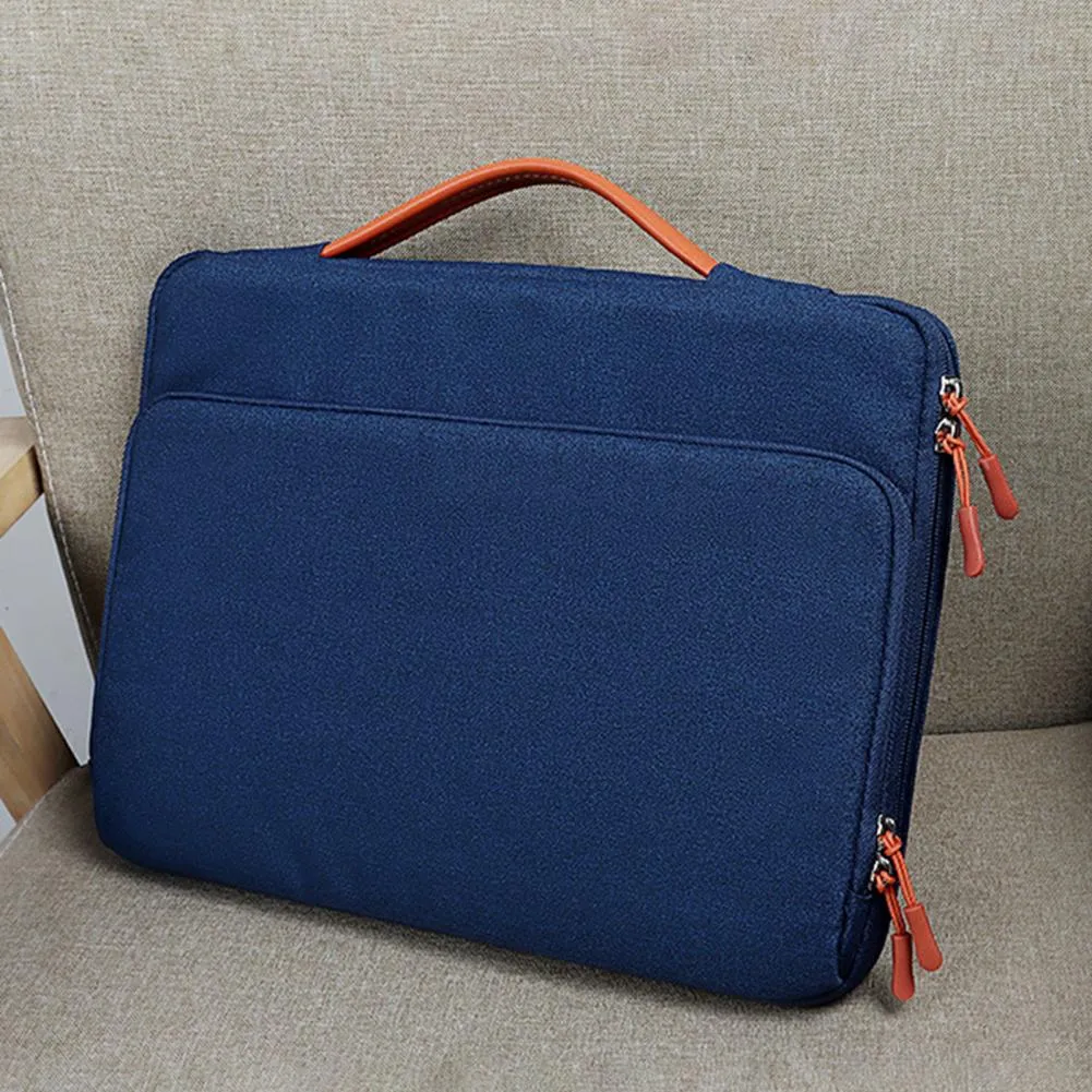 Universal Laptop Handbag 13/13 3/14 1 15 4 Inches Notebook Sleeve for Macbook Double Zipper Computer Carrying Bag Briefcase