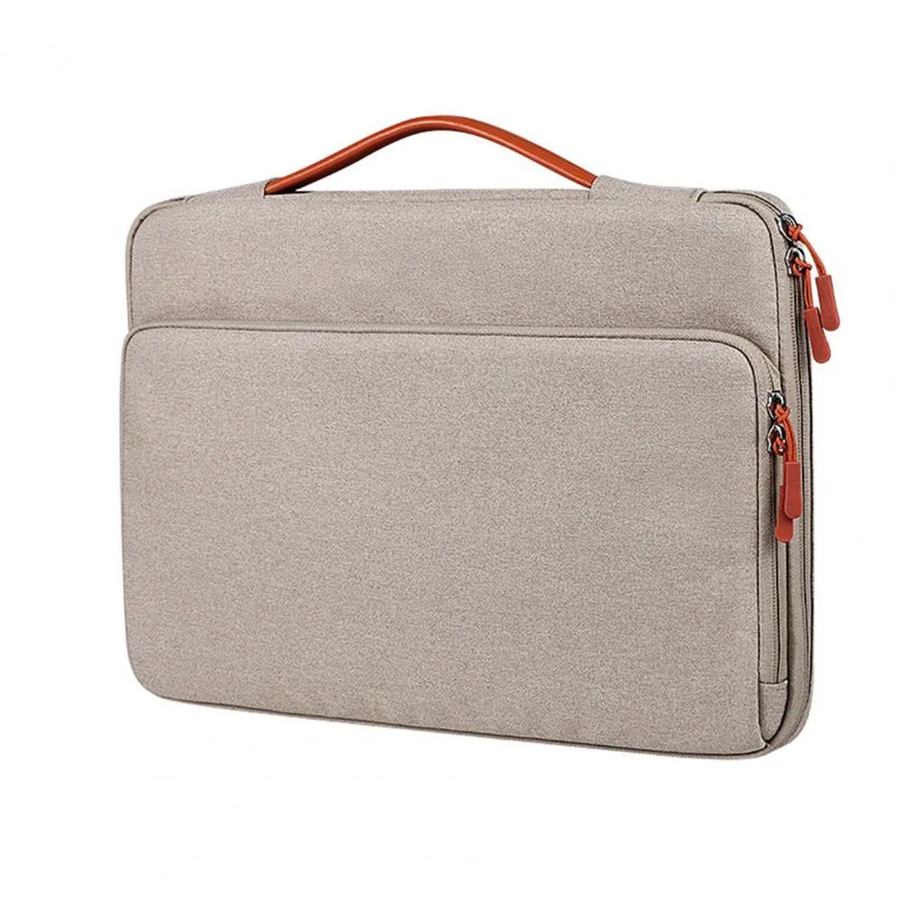 Universal Laptop Handbag 13/13 3/14 1 15 4 Inches Notebook Sleeve for Macbook Double Zipper Computer Carrying Bag Briefcase