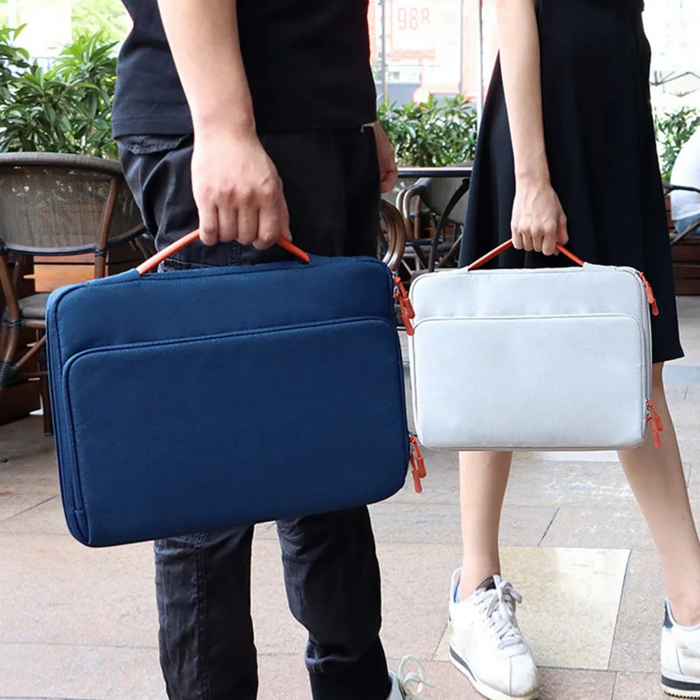 Universal Laptop Handbag 13/13 3/14 1 15 4 Inches Notebook Sleeve for Macbook Double Zipper Computer Carrying Bag Briefcase
