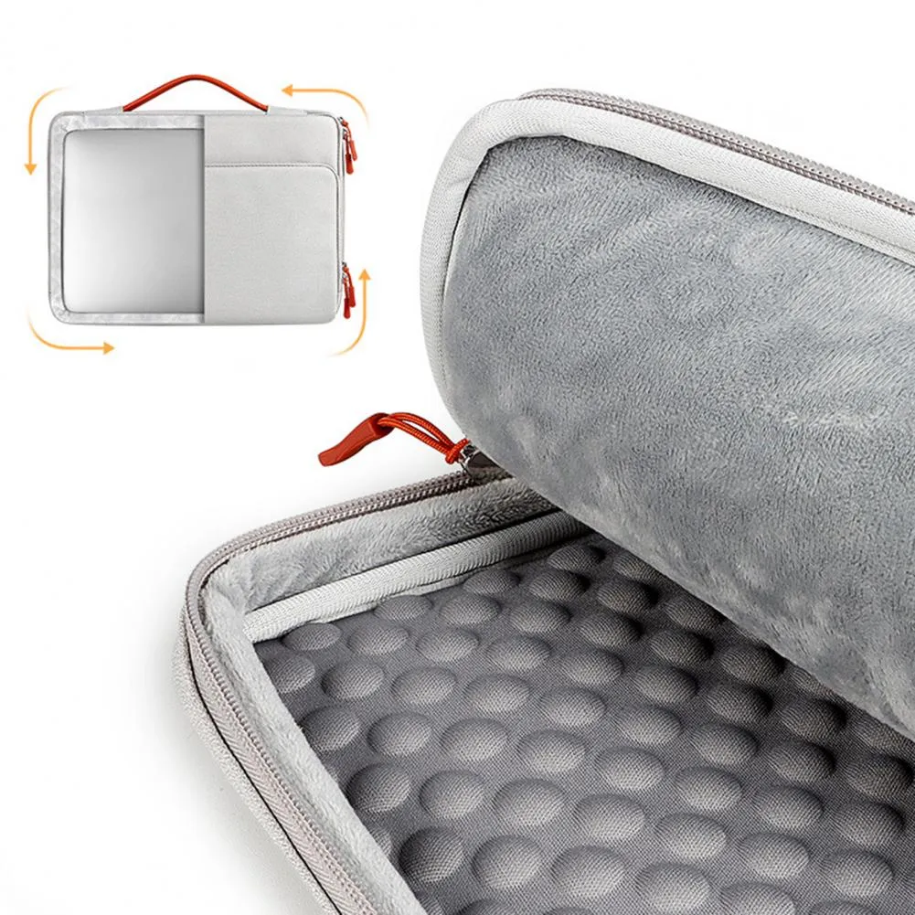 Universal Laptop Handbag 13/13 3/14 1 15 4 Inches Notebook Sleeve for Macbook Double Zipper Computer Carrying Bag Briefcase