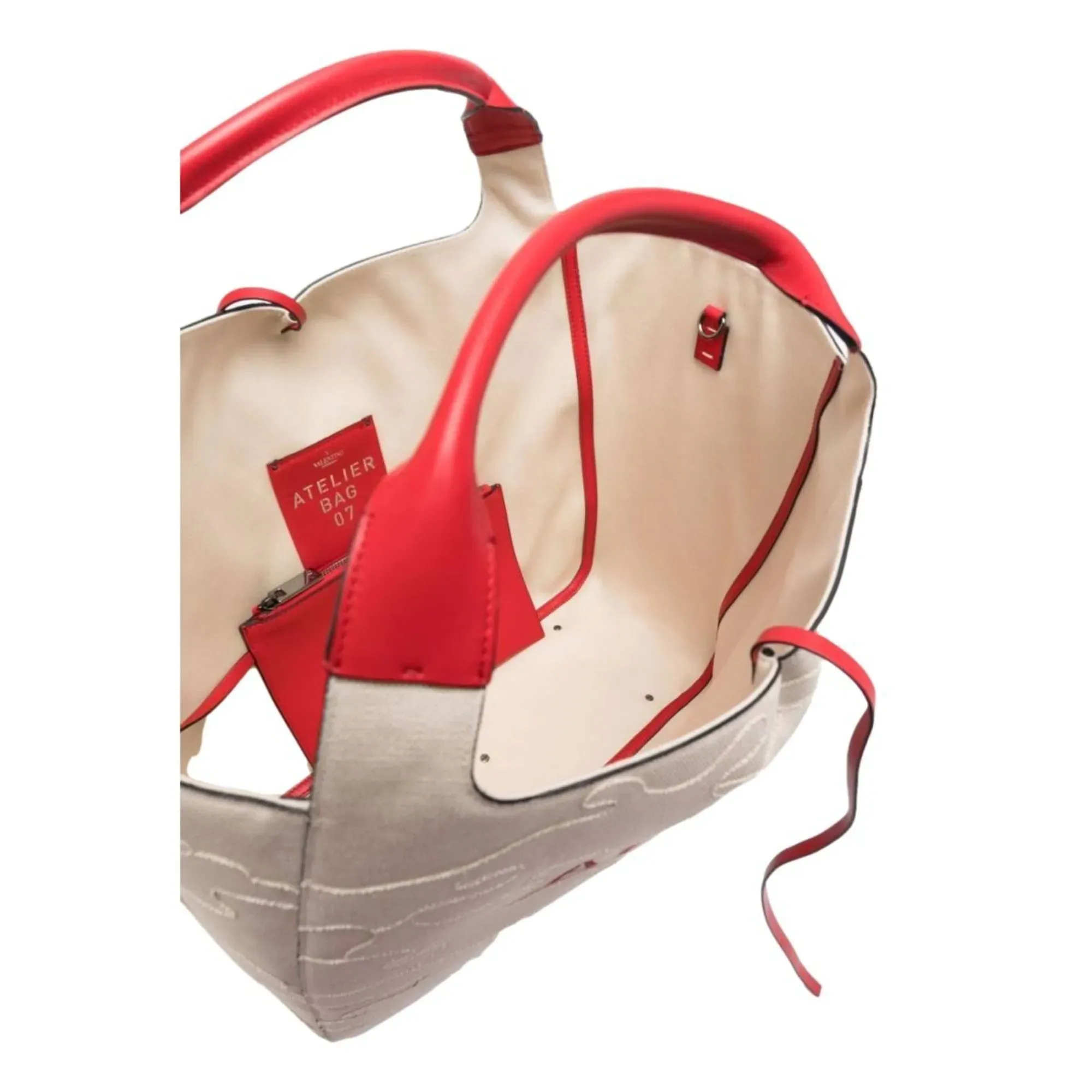 Valentino Garavani Sac Atelier 07 Edition Natural Tote Bag.