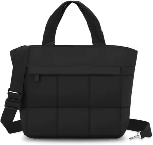 VASCHY Small Puffer Tote Bag for Women, Lightweight Mini Quilted Crossbody Cute Satchel Puffy Tote Handbag Purse for Gym
