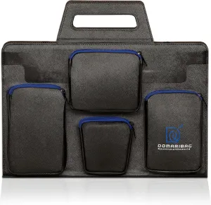 Vegan Leather Laptop Travel Bag for Men and Women 14 to 15.6 IN Notebook Sleeve with Heavy Duty Zippers