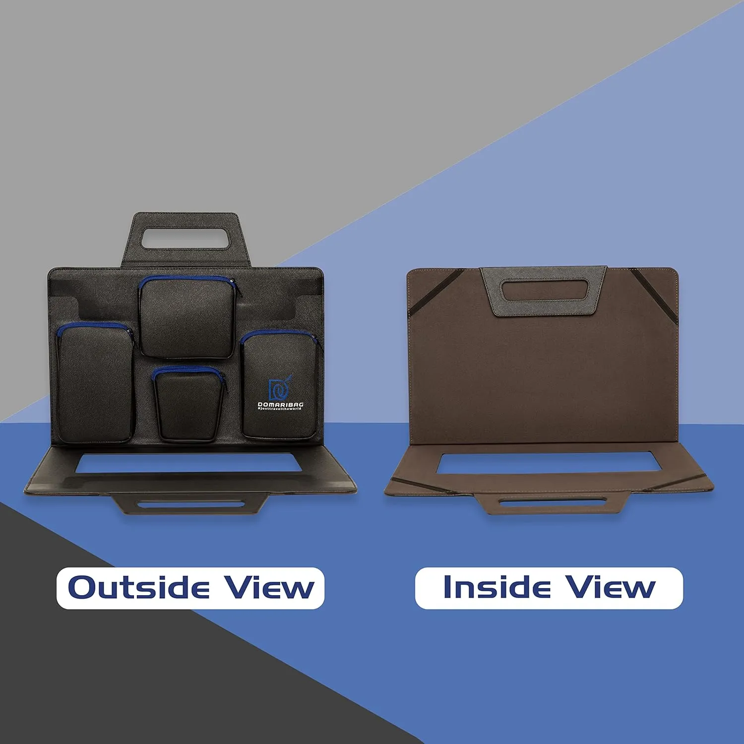 Vegan Leather Laptop Travel Bag for Men and Women 14 to 15.6 IN Notebook Sleeve with Heavy Duty Zippers