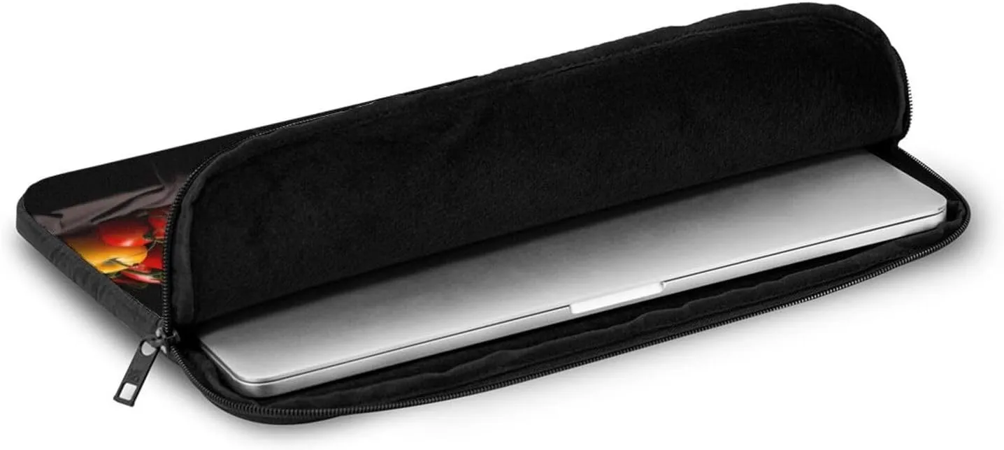 Vegetables and Fruits Pattern Shockproof Portable Laptop 17 inch Sleeve Bag for Men and Women - Ideal for Business Travel, School, and Daily Use