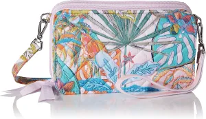 Vera Bradley Women's Cotton All in One Crossbody Purse with RFID Protection