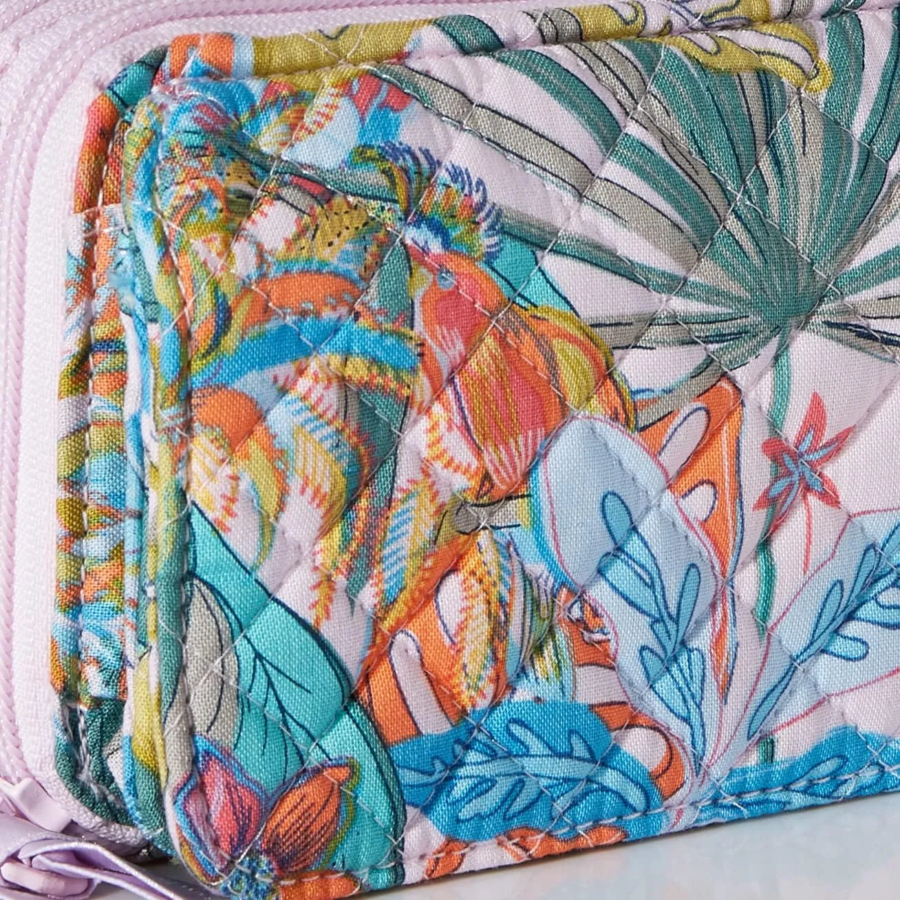 Vera Bradley Women's Cotton All in One Crossbody Purse with RFID Protection