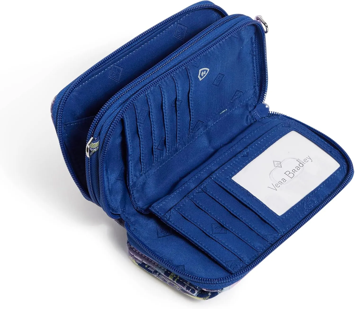 Vera Bradley Women's Cotton All in One Crossbody Purse with RFID Protection