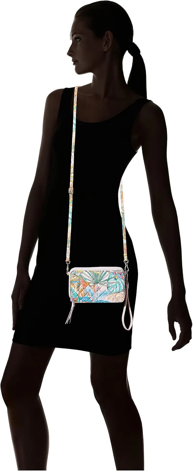 Vera Bradley Women's Cotton All in One Crossbody Purse with RFID Protection