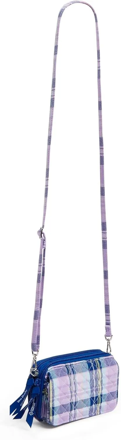 Vera Bradley Women's Cotton All in One Crossbody Purse with RFID Protection