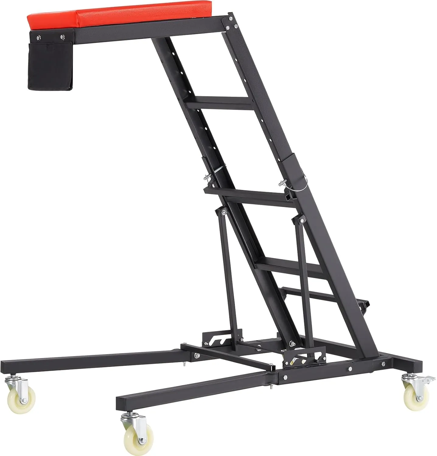VEVOR Automotive Topside Creeper, 400 LBS Capacity High Creeper with 48" to 76" Adjustable Height, 4 Swivel Caster Wheels, Heavy Duty Automotive Engine Creeper, Ideal for Auto Repair and Maintenance