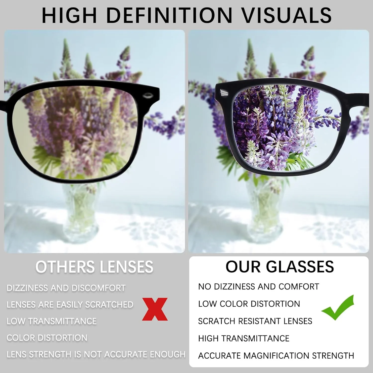 VIDEBLA 5 Pack Blue Light Blocking Reading Glasses,Spring Hinge Readers for Women Men,Anti UV Ray Filter Nerd Eyeglasses