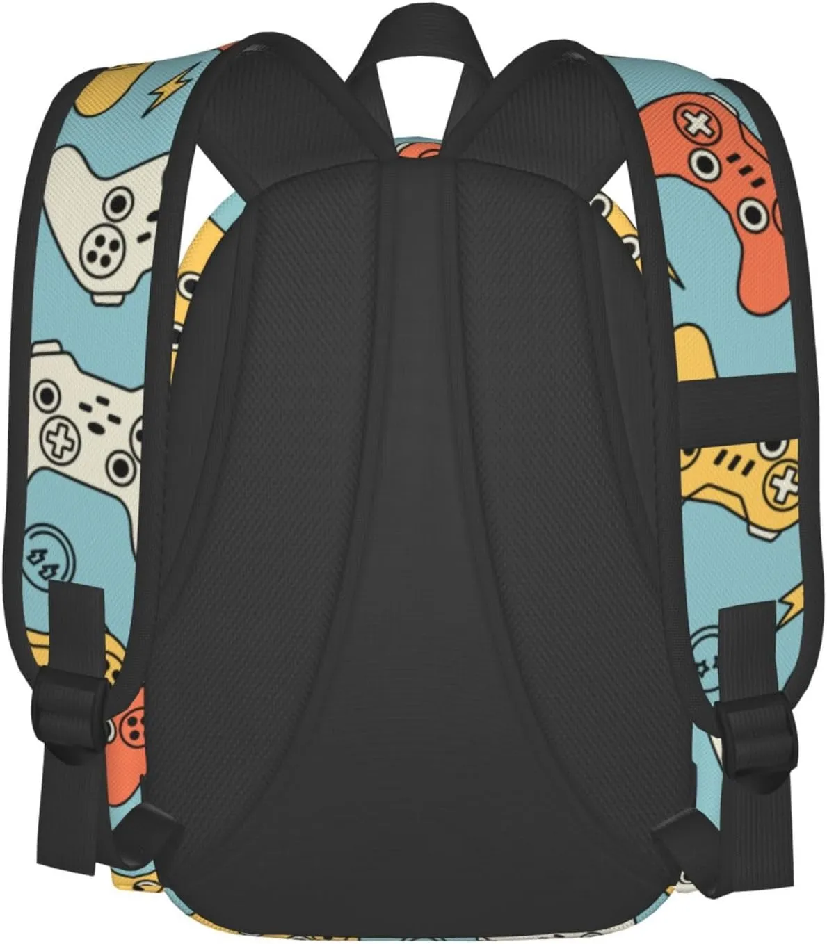 Video Game Laptop Backpack For Men Women, Game Joysticks Lightweight Daypack Bookbag For Daily Commutes Business Travel Hiking