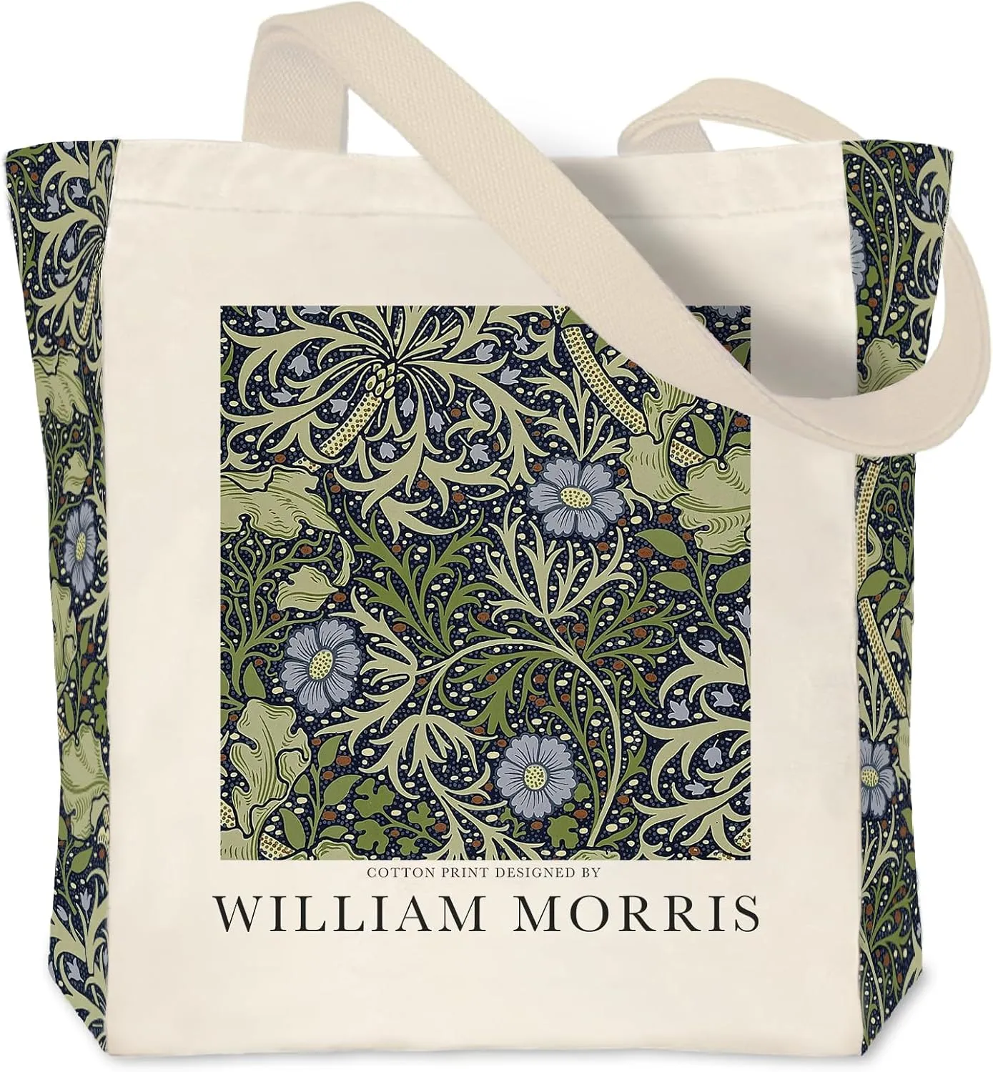 Vintage Aesthetic Canvas Tote Bag Reusable Personalized Shoulder Shopping Bag,
