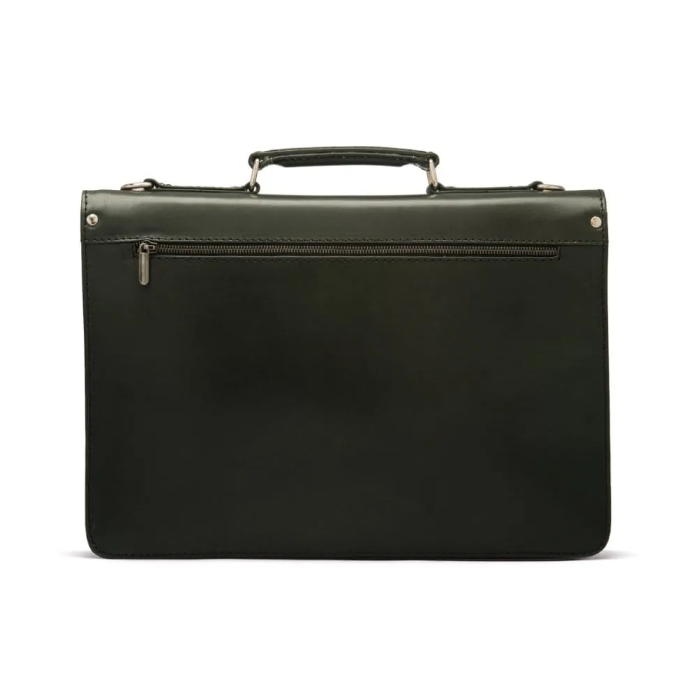 Vintage Leather Harvard Briefcase - Green