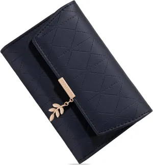 Wallet Woman Leather Small Bifold RFID Blocking Card Holder Ladies Wallet with Zipper Coin Pocket