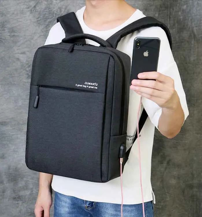 Waterproof Shockproof Laptop Backpack for Travel - Rechargeable Bag